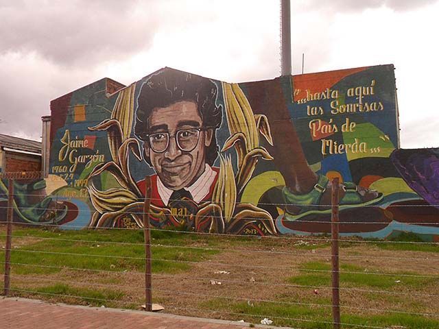 Graffiti de Jaime Garzón en Bogotá