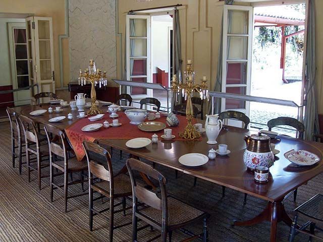 Salón comedor de la Quinta de Bolívar de Bogotá