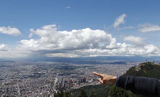 Vistas desde el Cerro de Guadalupe de Bogotá