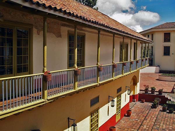 Terraza de la Casa Museo San Jorge de Bogotá