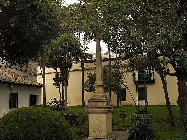 Jardines del museo 20 de Julio de Bogotá