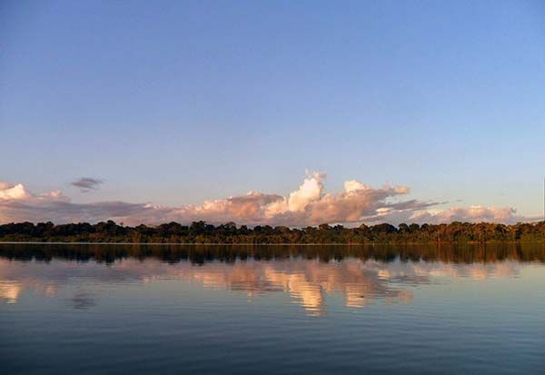 Vistas del lago Nihua en el Amazonas colombiano