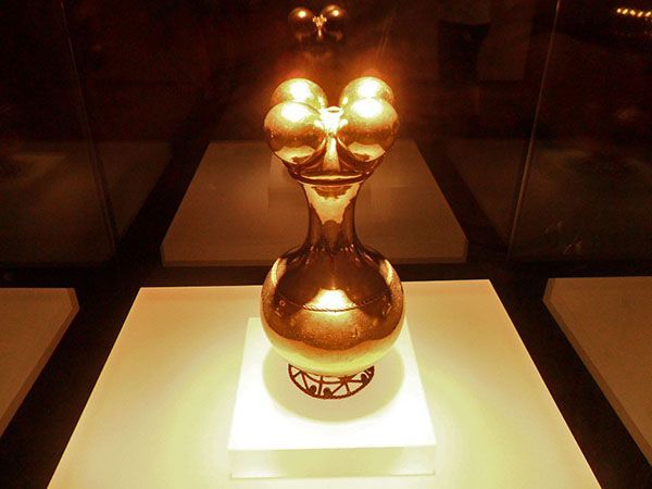 Poporo Quimbaya en el Museo del Oro de Bogotá