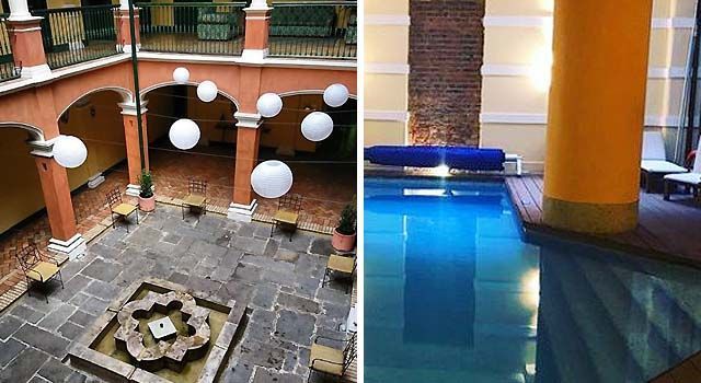 piscina y patio del hotel