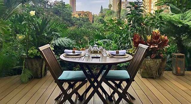 terraza del hotel