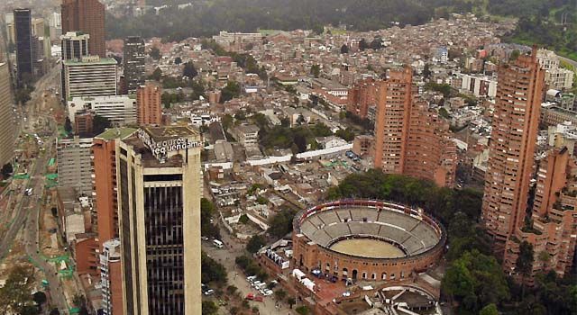 vistas de Bogotá desde el hotel