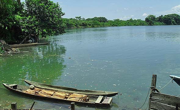 Embarcadero en la región pacífico