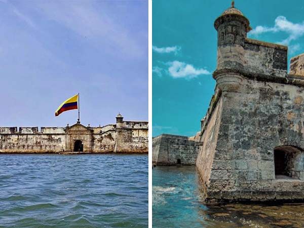 Entrada al Castillo de San Fernando en Boca Chica, Cartagena