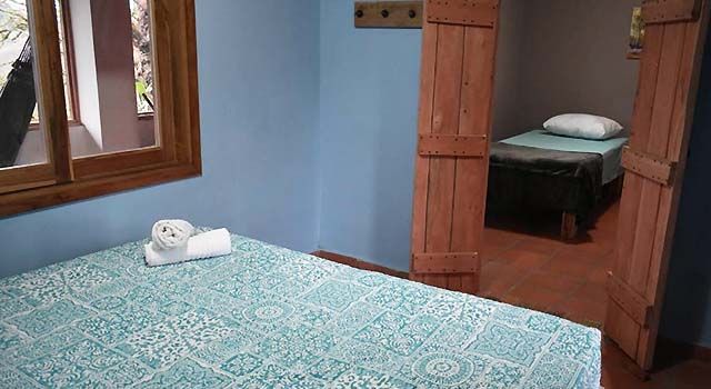 habitación de la finca cafetera