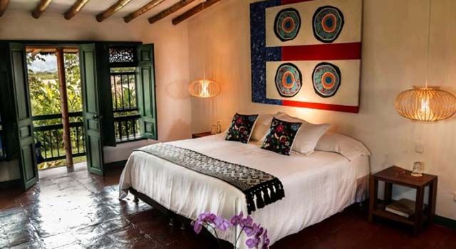 dormitorio de la hacienda