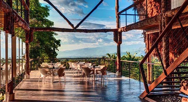 terraza con vistas