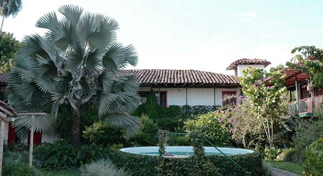 jardín de la finca