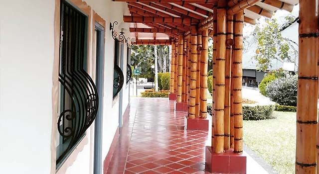 entrada a las habitaciones