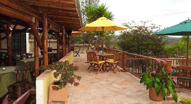 terraza del hotel campestre